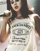 Tshirt pour femme JACK DANIEL blanc  L