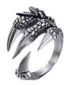 Bague GRIFFES dragon    dragon claw ring    