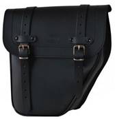 Sacoche latérale Universelle Droite cuir noir