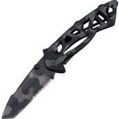 couteau BRK pliant BUCK militaine manche metal ajouré