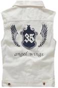 Veste JEAN SLEEVELESS 3XL color white (angel wings)