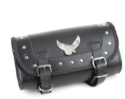 Sacoche outils cuir aigle pour fourche