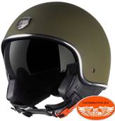 Casque ASTONE MINIJET 66 kaki - demi jet - L