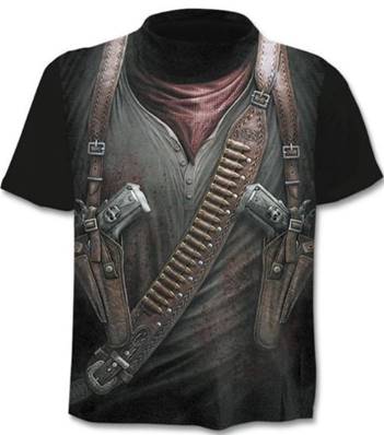 Tshirt biker PISTOLERO 3XL elasthanne -35% FINI