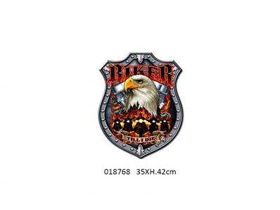 Plaque deco murale biker till i die 35xh42cm