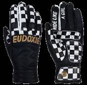 Gants cuir femme G-GOLD noir et or taille L