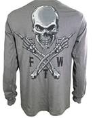 Tshirt manches longue FTW Skull au dos Gris L