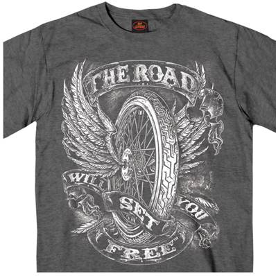 Tshirt Hot Leathers SS Fying Wheel XL