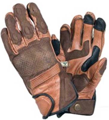 Gants RIDER marron suede L