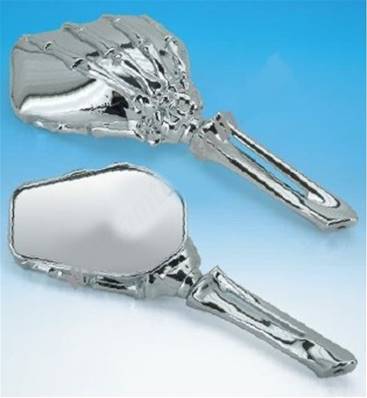 Retroviseur squelette mains chrome ( la paire ) FINI -35%