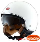 Casque ASTONE  MINIJET retro blanc brillant - demi jet - M
