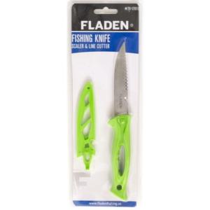 Couteau de pêche vert sous blister