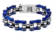 Bracelet CHAINE bleu et noir
