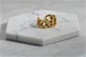 Bague CHAINE  gold cross ring