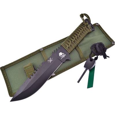 couteau BRK poignard manche corde +etui NVT