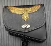 Sacoche latérale avec aigle gd taille couleur cuivre