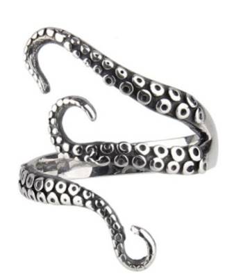 Bague octopus finger ring FINI
