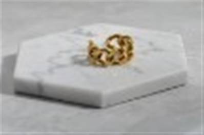 Bague CHAINE  gold cross ring