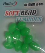 Perle ovale lumineuse taille 8x12mm (10pcs) 