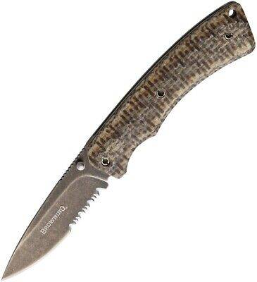 Couteau BRK Micarta linerlock browning -55% (rvd) FINI