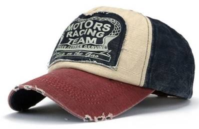Casquette vintage MOTORS RACING TEAM vissière rouge