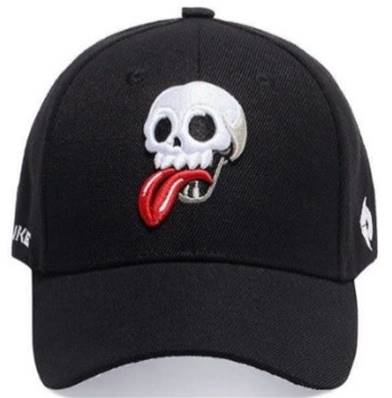 Casquette TETE de MORT tire la langue FINI