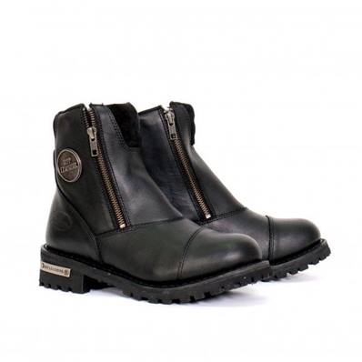 Botte femme HOT LEATHERS noire fermeture taille 37.5 FINI -35%