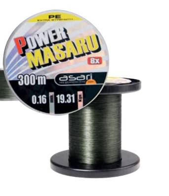 Tresse ASARI masaru power PE 300m 0,10mm FINI-40%