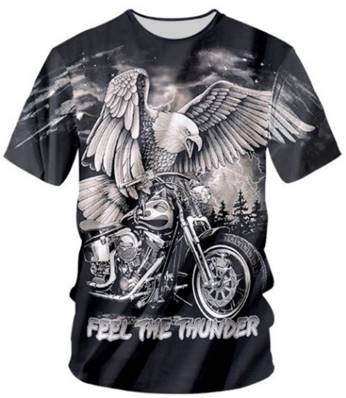 Tshirt biker AIGLE sur MOTO    FEEL THE THUNDER    XL elasthanne 