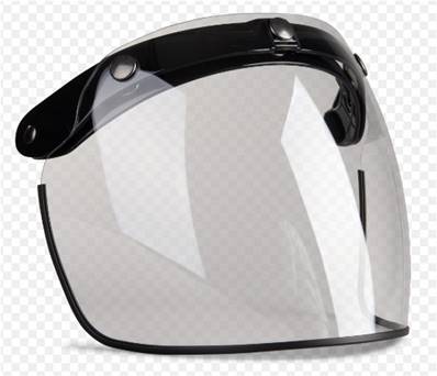 Vissière pour casque DMD FLIP-UP fumé FINI -35%