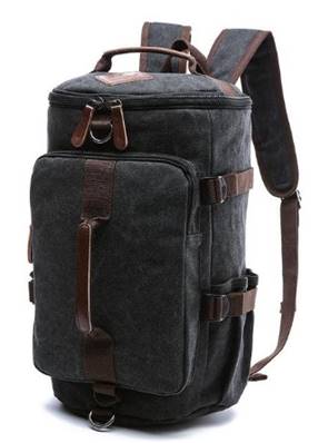 Sac à dos moto en tissu noir 1 poche FINI