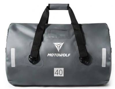 SAC etanche moto  MOTOWOLF gris 40L