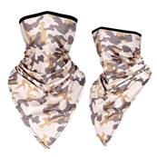 Masque col en V protection solaire kaki marron color 10