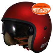 Casque TORX harry rouge mat L