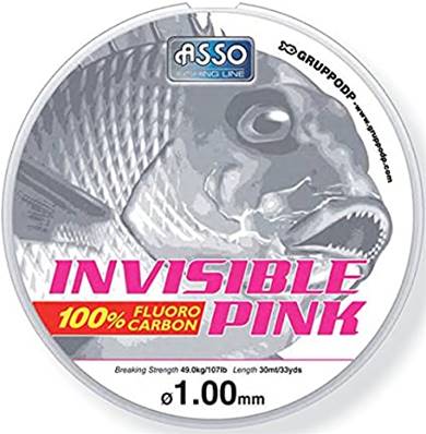 Fluoro ASSO invisible pink 0,90 30m FINI -30%