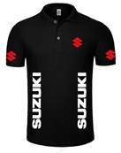 Polo SUZUKI noir XL