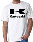 Tshirt biker blanc KAWASAKI  XXL color swe1 coton