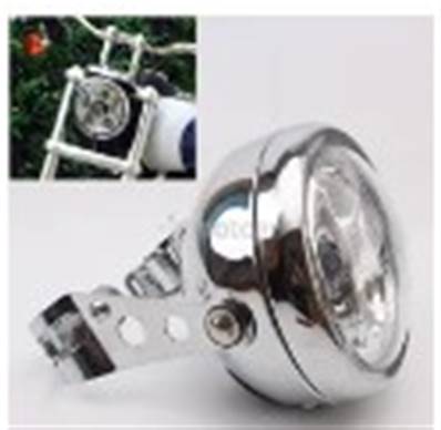 Phare led longue portée + code + support fourche 35 à 43mm
