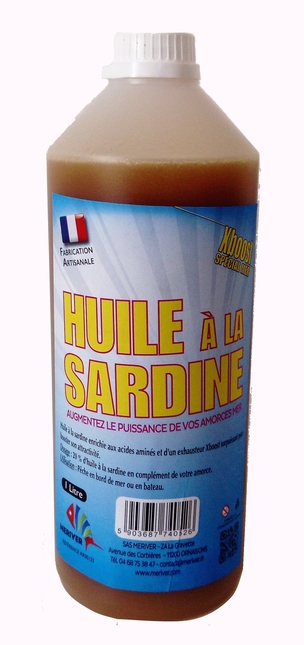 appats Huile de sardine 1Litre MERIVER