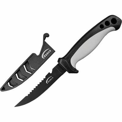couteau BRK peche à filet + etui  color gris NVT