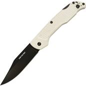 couteau BRK pliant manche blanc OKC