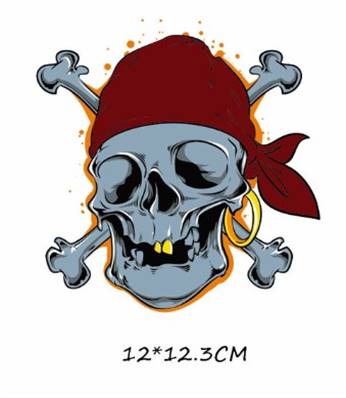 Transfert TETE DE MORT PIRATE FINI -60%