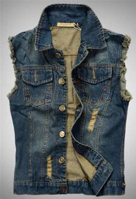 Veste JEAN SLEEVELESS 2XL color as picture