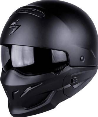 Casque scorpion EXO-combat noir mat L fini -35%