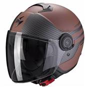 Casque Scorpion Exo-City MODA marron et noir mat taille L