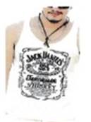 Debardeur JACK DANIEL blanc taille XL
