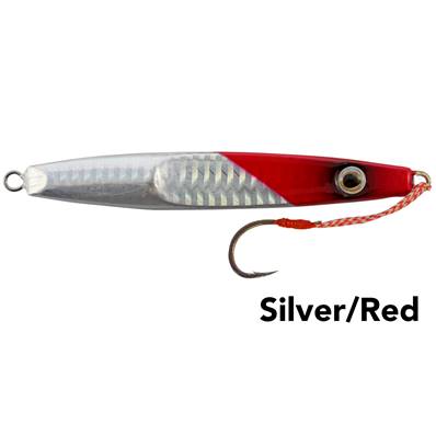 Jig Black Magic  FLUTTER  BM6  100grs  silver red head