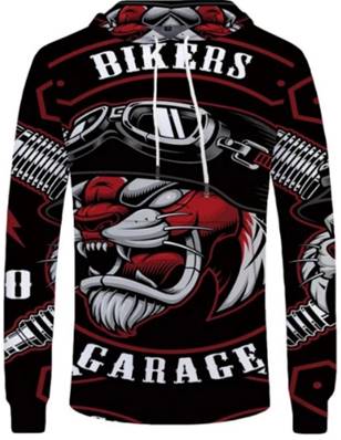 Sweat biker  TIGRE avec CASQUE  2XL color 13 elasthanne