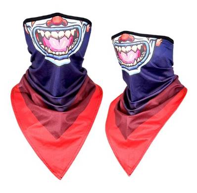 Masque col en V protection solaire color GUEULE OUVERTE n°17 FINI