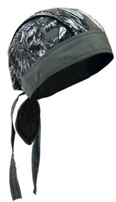 Bandana charbon HOT LEATHERS chef indien